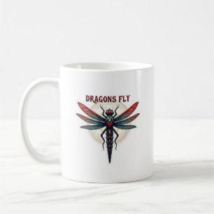 Cool Machined Steampunk Dragonfly - Dragons Fly - Coffee Mug