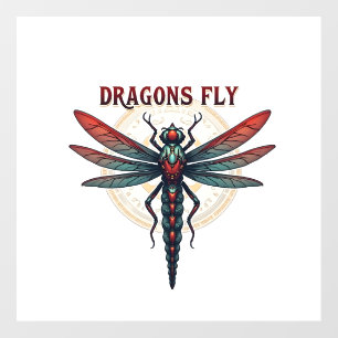 Cool Machined Steampunk Dragonfly - Dragons Fly - Floor Decals