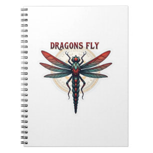 Cool Machined Steampunk Dragonfly - Dragons Fly -  Notebook