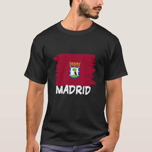 Cool Madrid Flag T-Shirt (Front)