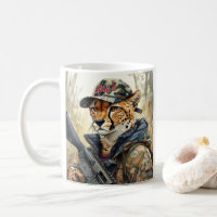 Cool MAGA Cat with Gun & Camouflage CHEETAH