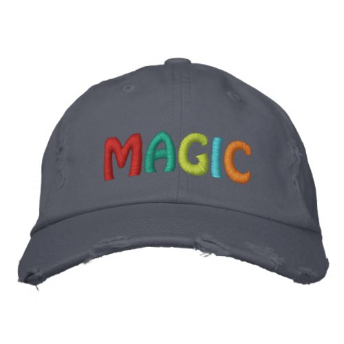 Cool MAGIC Colorful Letters Embroidered Baseball Cap