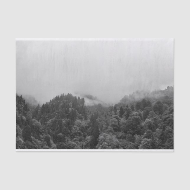 Cool, magical foggy nature tissue paper (Front)