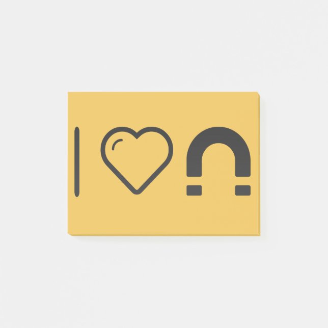 Cool Magnetic Force Post-it Notes (Front)