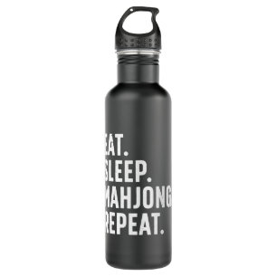 Cool Mahjong For Men Women Strategy Tile Game Mahj Stainless Steel Water Bottle