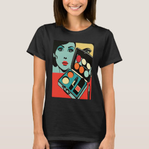 Cool Makeup Artist Pop Makeup Kit Mom T-Shirt