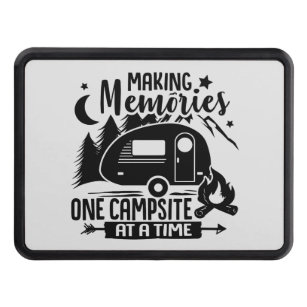 cool making memories camping word art hitch cover