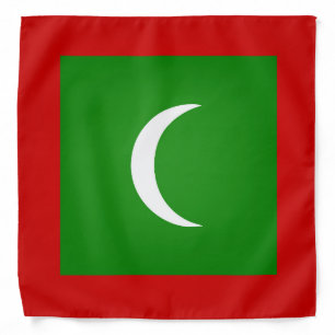 Cool Maldives Flag Fashion Bandana