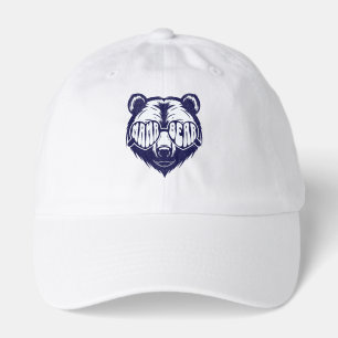 Cool Mama Bear Wearing Sunglasses Navy Blue Animal Hat