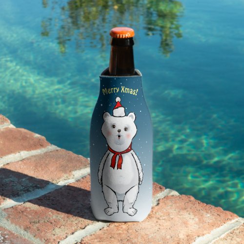 Cool Mama Bears Xmas Party Bottle Cooler