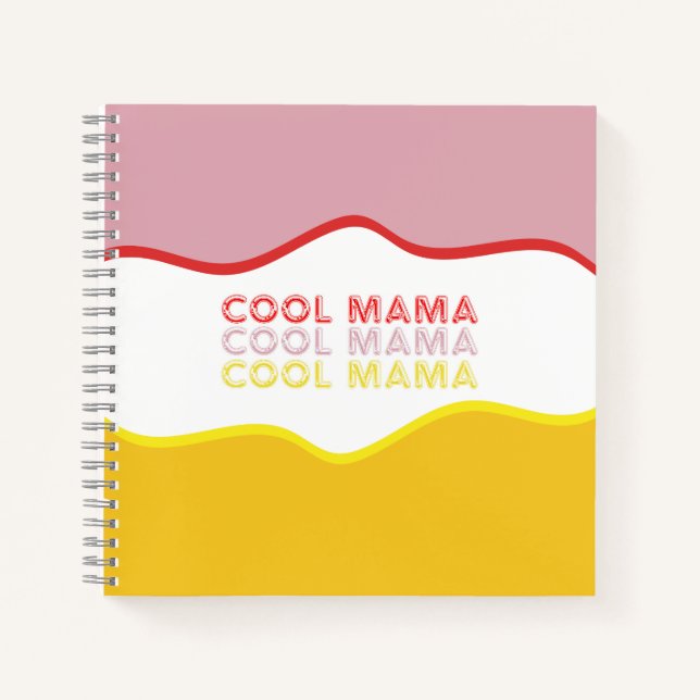 'Cool Mama' retro vibes  Notebook (Front)