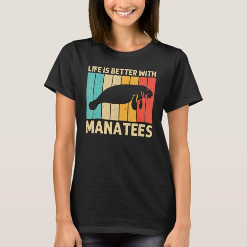Cool Manatee For Men Women Sea Cow Save The Manate T_Shirt