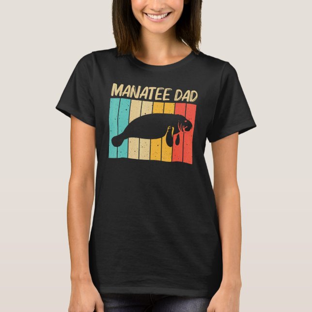 Cool Manatee For Men Women Sea Cow Save The Manate T-Shirt (Front)