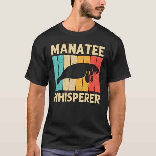 Cool Manatee For Men Women Sea Cow Save The Manate T_Shirt