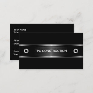 Cool Manly Construction Business Cards