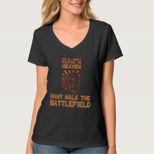 Cool Many Angels Walk The Battlefield Paratroopers T-Shirt