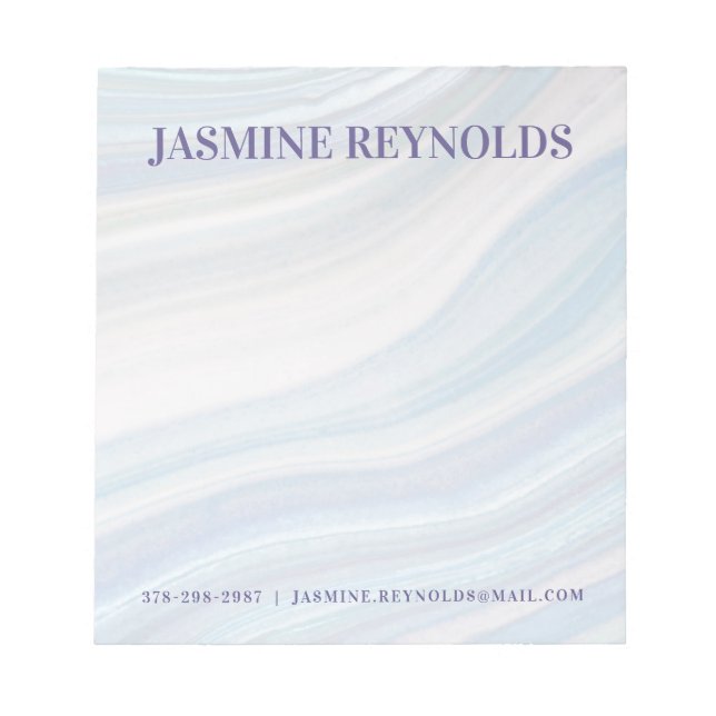 Cool Marble Geode Notepad (Front)