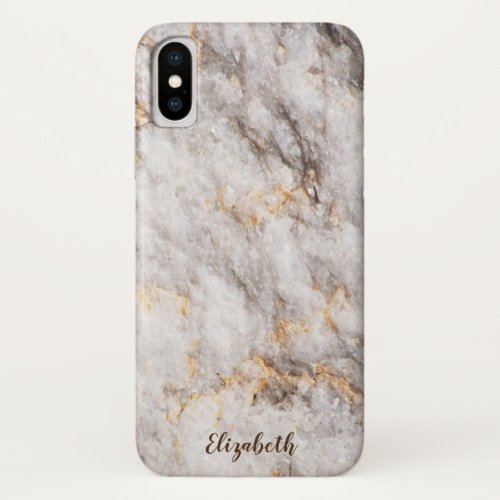 Cool Marble Granite Stone Texture iPhone XS Case