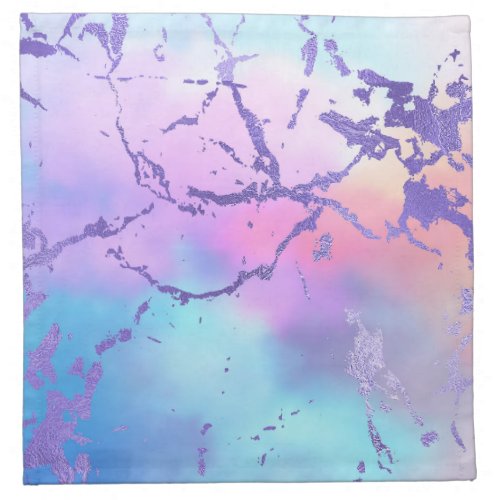 Cool Marble  Lovely Pastel Purple Blue Pink Ombre Cloth Napkin