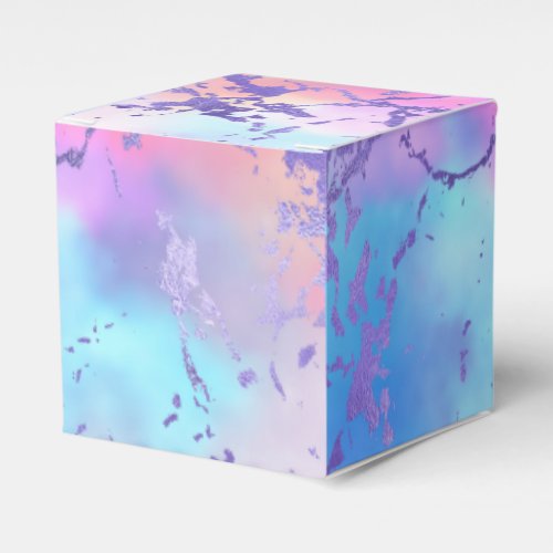 Cool Marble  Lovely Pastel Purple Blue Pink Ombre Favor Boxes