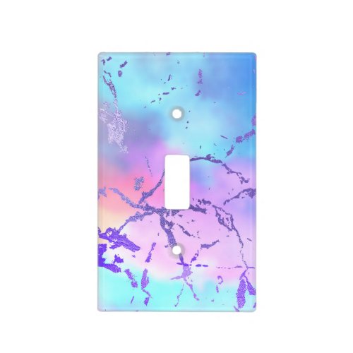 Cool Marble  Lovely Pastel Purple Blue Pink Ombre Light Switch Cover