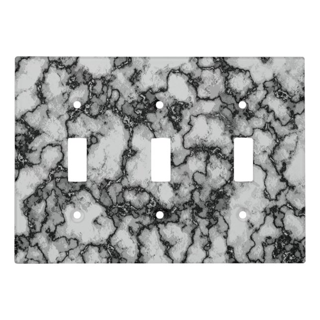Cool Marble Pattern Light Switch Cover (Front)