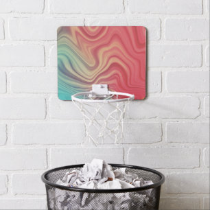 Cool Marble Pattern Mini Basketball Hoop