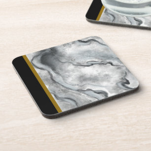 Cool Marble Pattern Plastic Drink Coasters Gift