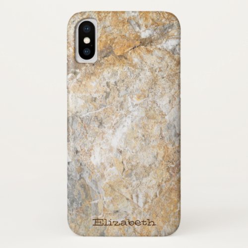 Cool Marble Rock Granite Stone Texture iPhone XS Case