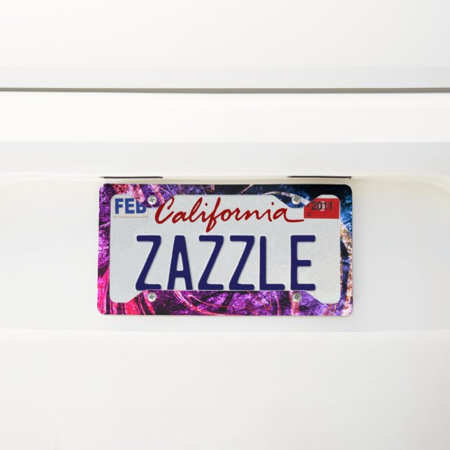 Cool Marble Stylish License Plate Frame (On Car)