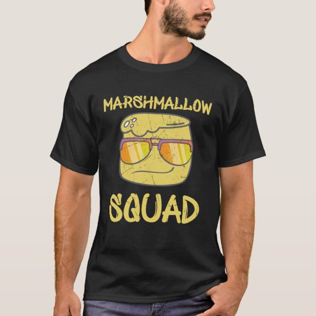 Cool Marshmallow Squad Face Campers T-Shirt (Front)