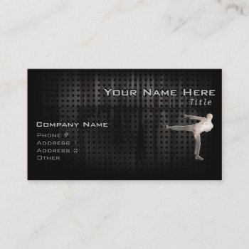 Cool Martial Arts Business Card by SportsWare at Zazzle