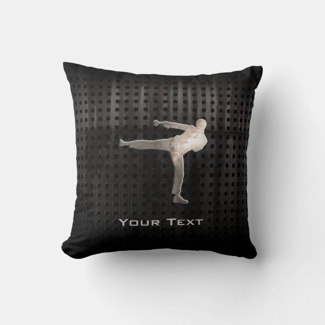 Cool Martial Arts Throw Pillow (Front)