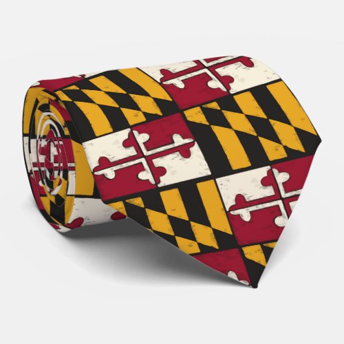 Cool Maryland Flag Mens Tie