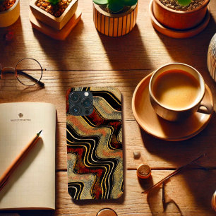 Cool Masculine Abstract Modern Unique Brown iPhone 13 Pro Max Case