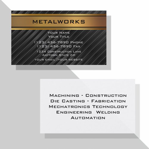 Metalworks Business Cards