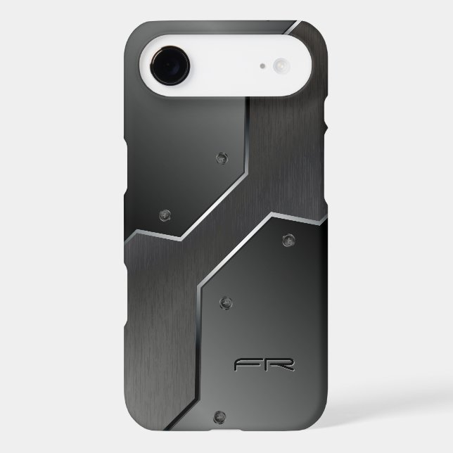 Cool Masculine Metallic Geometric Design Case-Mate iPhone Case (Back)