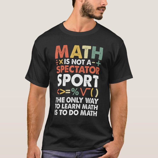 Cool Math Art For Men Women Mathematics Number Mat T-Shirt (Front)