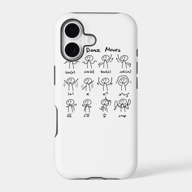 Cool Math Dance Moves Iphone Case (Back)