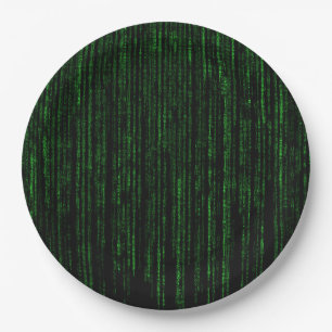 Cool Matrix Effect Paper Plates