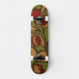 Cool Mayan Hieroglyphs Design Skateboard Deck