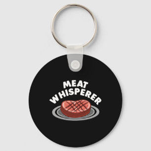 Cool Meat Cutter For Men Women Meat Chef Griller B Keychain