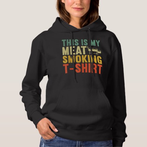 Cool Meatmoking Art Men Women BBQ Griller Meatmoke Hoodie