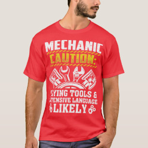 Cool Mechanic For Men Drag Race Automobile Garage T-Shirt
