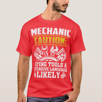Cool Mechanic For Men Drag Race Automobile Garage T-Shirt