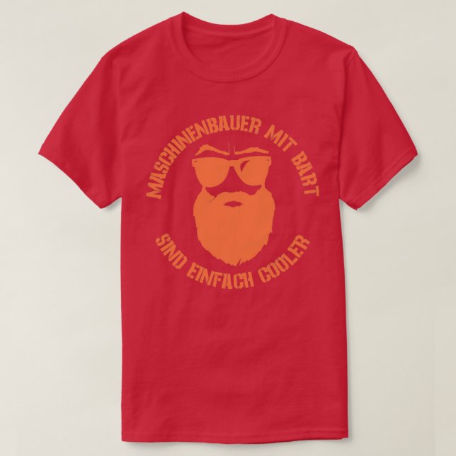 Cool mechanical engineer with a full beard T-Shirt (Design Front)