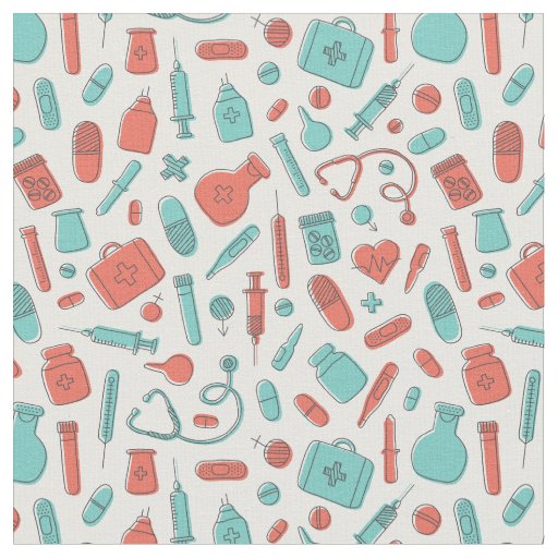 Cool Medical Nurse Doctor Hospital Equipment  Fabric