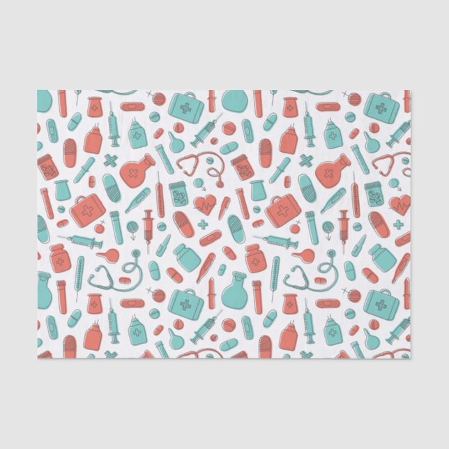 Cool Medical Nurse Doctor Hospital Equipment  Tissue Paper (Front)