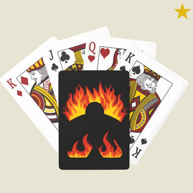 Cool Meeple On Fire Board Games Poker Cards (Creator Uploaded)