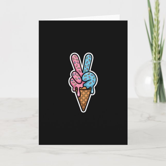 Cool Meme Six Seven 67 Ice Cream Sport Drip  Card (Front)